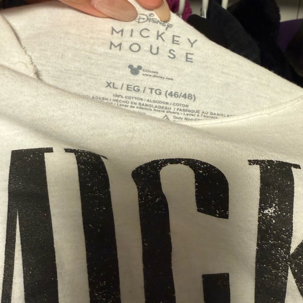 Disney Mickey Mouse white Sleeve Tee